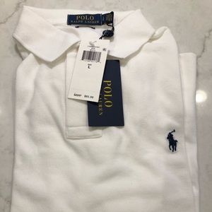 Two men’s polo shirts size large brand new